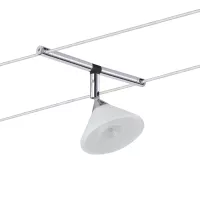 Colmar cable system, individual GU4 spotlight, max. 10W, dimmable, 12V, Chrome, Satin finish - système d'accrochage et décoration - détail 4