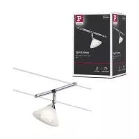 Sistema de cableado Colmar, foco individual GU4, máx. 10 W, regulable, 12 V, cromado, acabado satinado. - système d'accrochage et décoration - détail 6