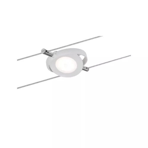 Kit básico de sistema de cable LED RoundMac 6x200lm 6x4,3W 2700K 230/12V Blanco esmerilado