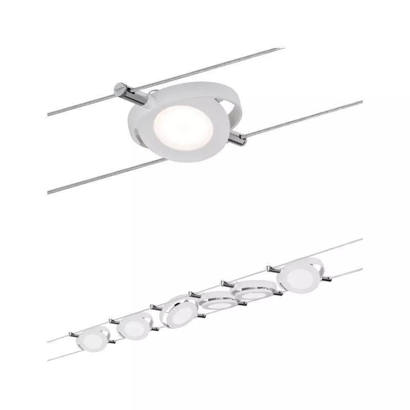 RoundMac LED Cable System Basic Kit 6x200lm 6x4.3W 2700K 230/12V Frosted White