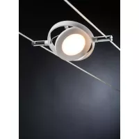 Kit básico de sistema de cable LED RoundMac 6x200lm 6x4,3W 2700K 230/12V Blanco esmerilado - système d'accrochage et décoration - détail 4