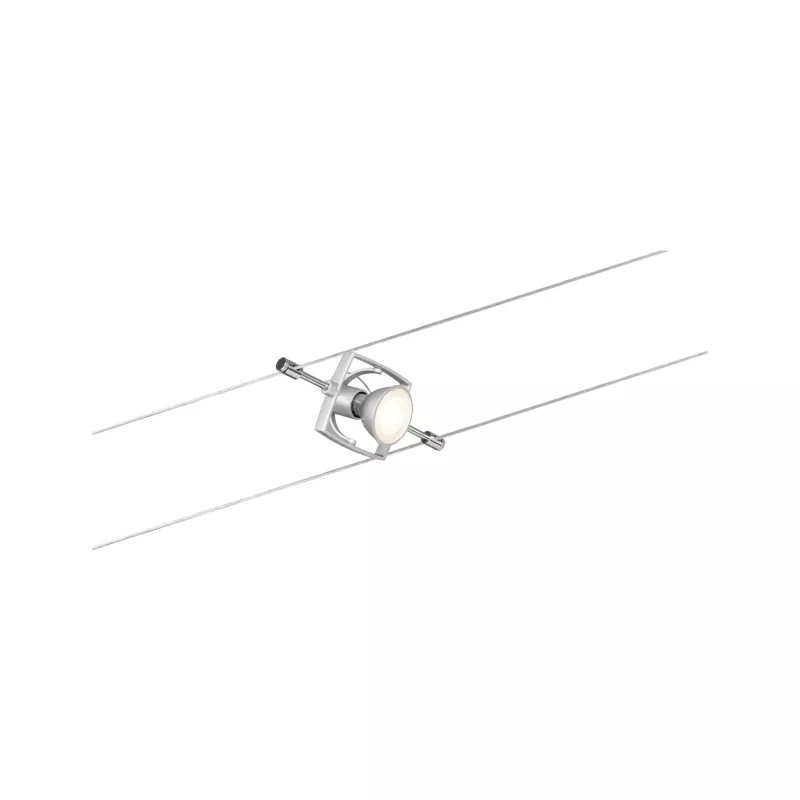 Mac II Cable System Basic Kit GU5.3 max. 5x10W dimmable 230/12V Matte Chrome