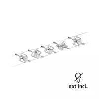Kit básico de sistema de cableado Mac II GU5.3 máx. 5x10W regulable 230/12V Cromo mate - système d'accrochage et décoration - détail 5