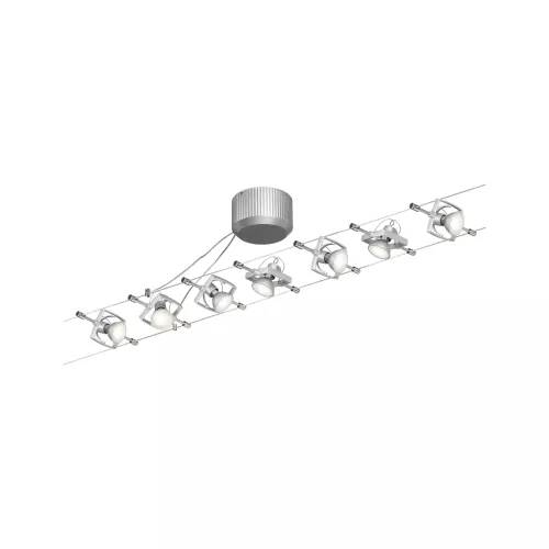 Kit básico de sistema de cableado Mac II GU5.3 máx. 7x10W regulable 230/12V Cromo mate