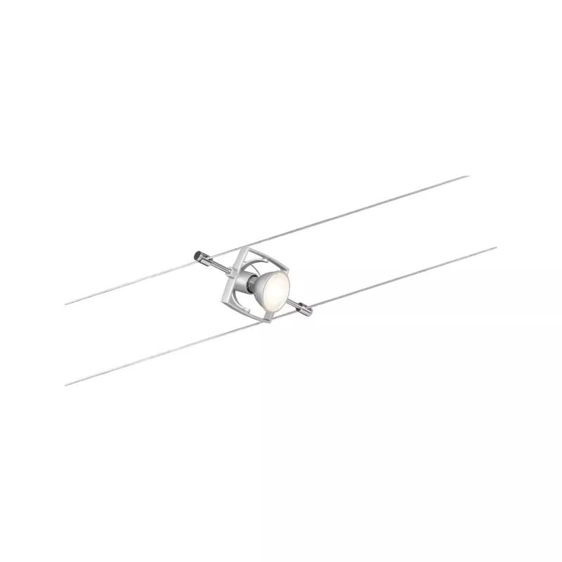 Mac II Cable System Basic Kit GU5.3 max. 7x10W dimmable 230/12V Matte Chrome