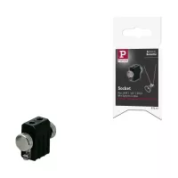 GX5.3 Lampenfassung-Kabelsystem, max. 50 W, 12 V, Schwarz - système d'accrochage et décoration - détail 2