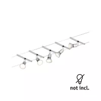 Système sur câbles Spice SaltLED Kit de base GU5,3 max. 5x10W gradable 230/12V Chrome mat - système d'accrochage et décoration - détail 1