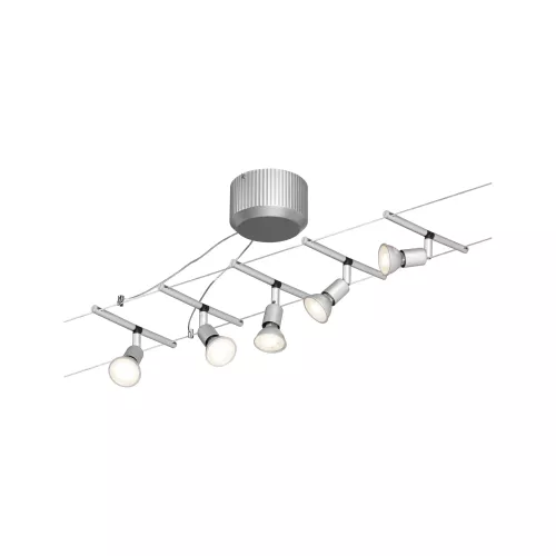 Système sur câbles Spice SaltLED Kit de base GU5,3 max. 5x10W gradable 230/12V Chrome mat
