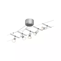 Spice SaltLED Kabelsystem Basisset GU5.3 max. 5x10W dimmbar 230/12V Mattchrom - système d'accrochage et décoration - détail 2