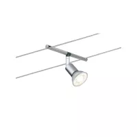 Kit básico de sistema de cableado LED Spice Salt, GU5.3, máx. 5x10W, regulable, 230/12V, acabado cromado mate. - système d'accrochage et décoration - détail 3