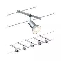 Système sur câbles Spice SaltLED Kit de base GU5,3 max. 5x10W gradable 230/12V Chrome mat - système d'accrochage et décoration - détail 7