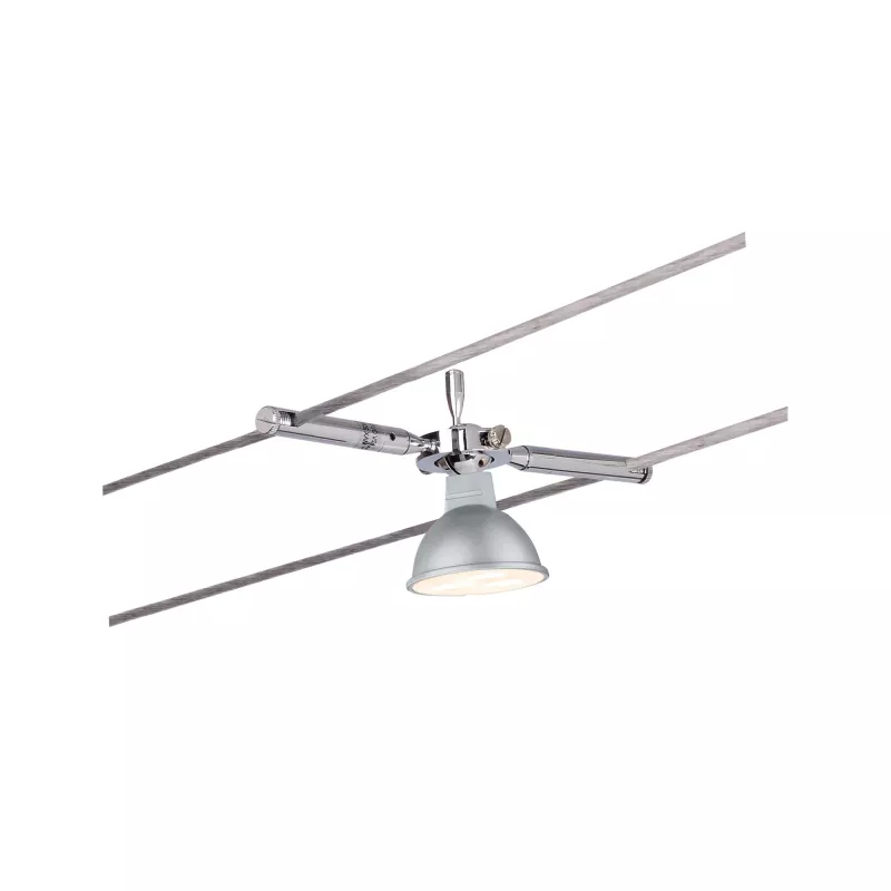 Système sur câbles TogoLED Spot individuel GU5,3 max. 10W gradable 12V Chrome