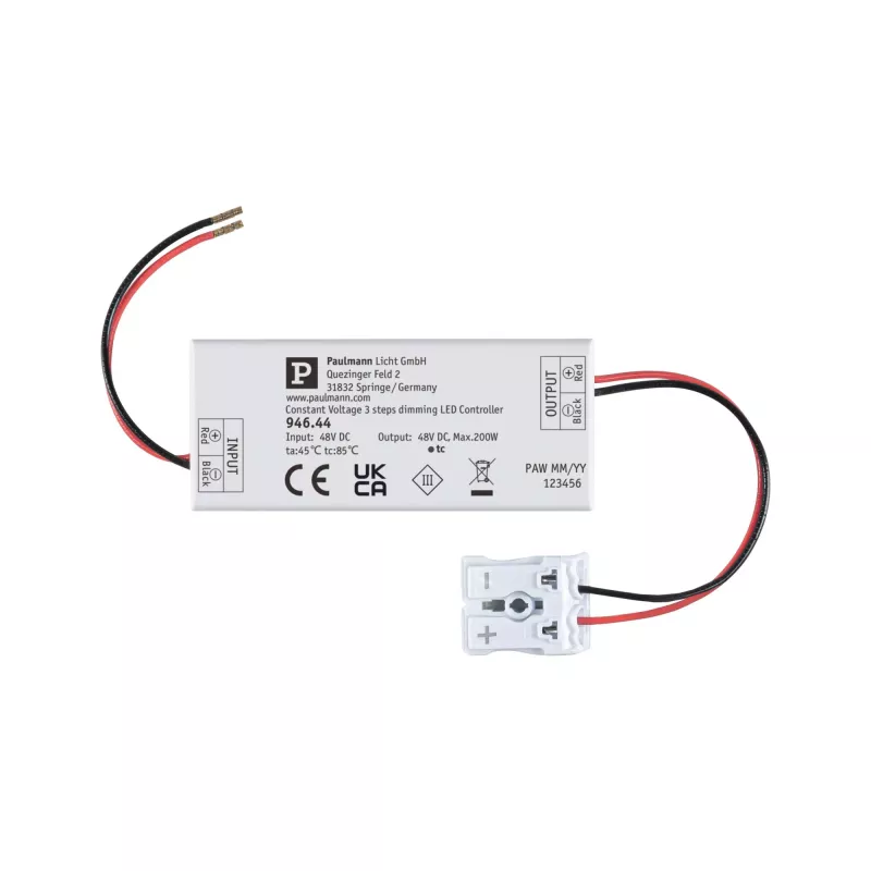 ULine Zubehör 3-Stufen-Dimmer max. 200 W 48 V 80 x 35 mm Weiß
