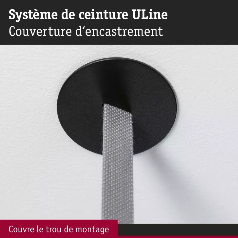ULine Accessoires Couverture encastrée Noir
