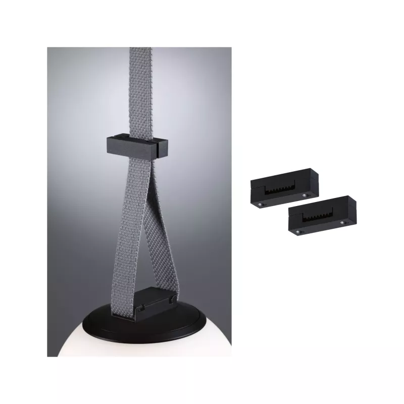 ULine Accessoires Pince à sangle Kit de 2 Noir