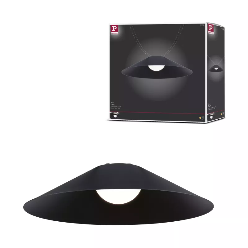 ULine Luminaire en suspension LED Cone 560lm 12W 350mm 3000K Noir