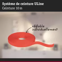 ULine 10m Dacron Textile Kupfer Orange Gurtband - système d'accrochage et décoration - détail 4