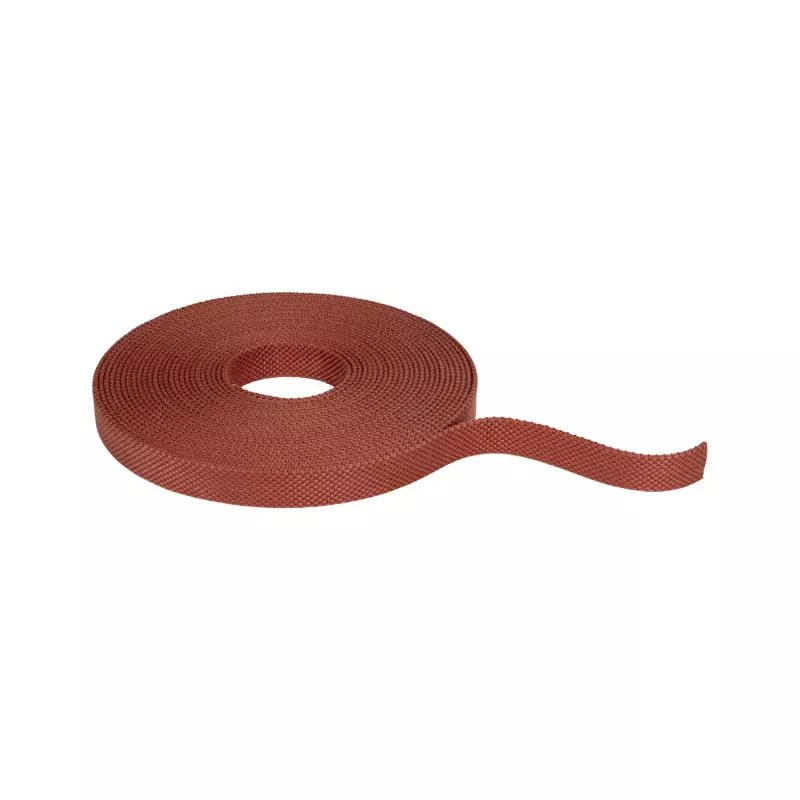 ULine 10m Dacron-Textilgewebe Kupfer-Terracotta - système d'accrochage et décoration
