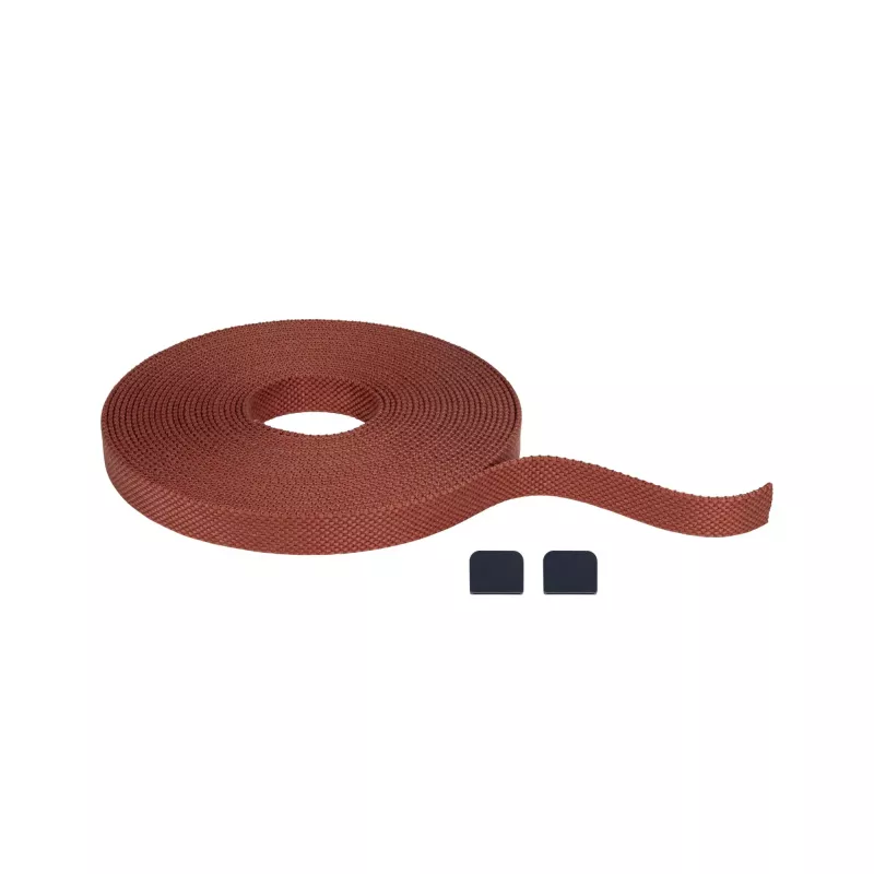 ULine 10m Dacron Textile Copper Terracotta Webbing