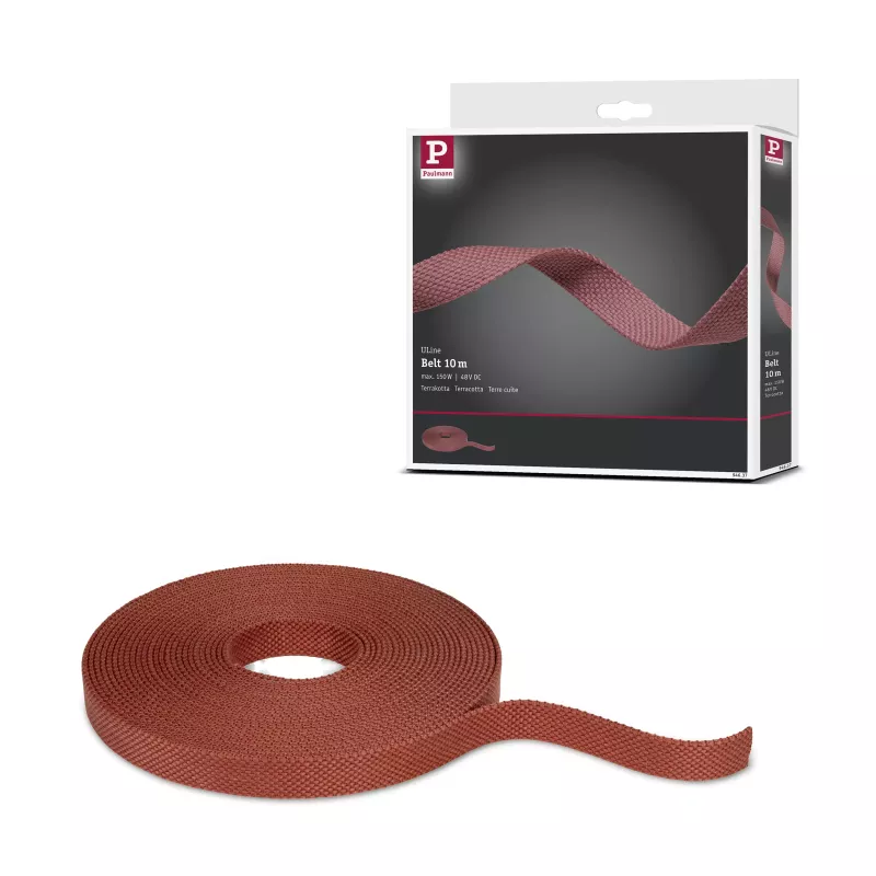 ULine Sangle 10m Dacron Textil Cuivre Terre cuite