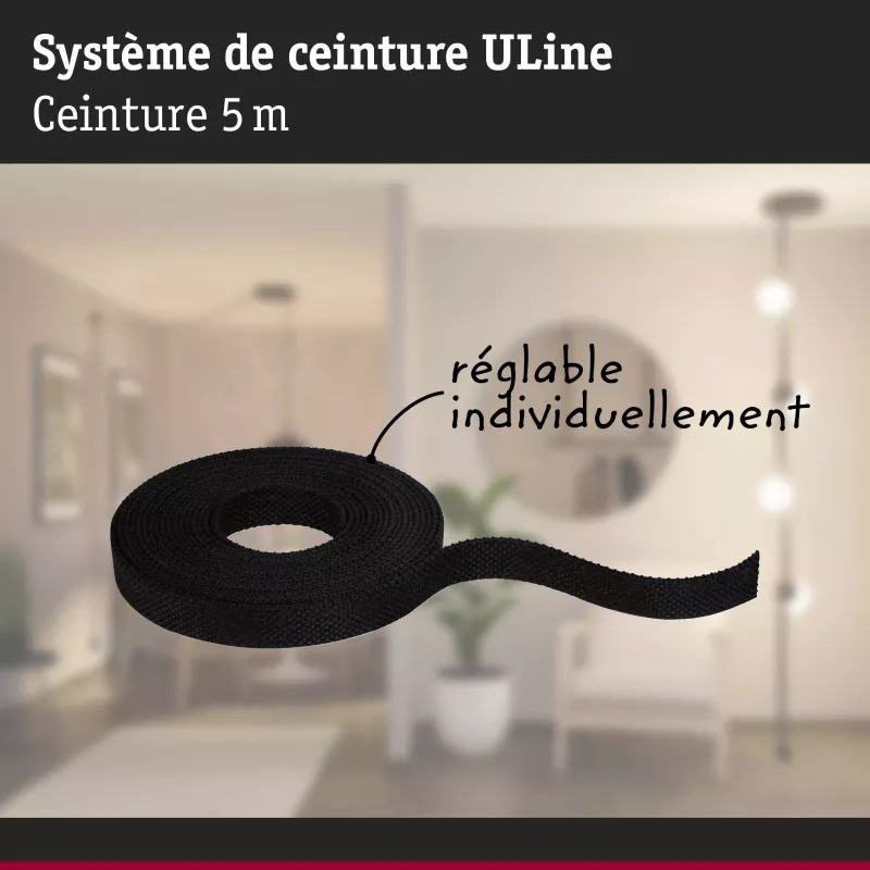 Cinta textil de dacrón ULine de 5 m