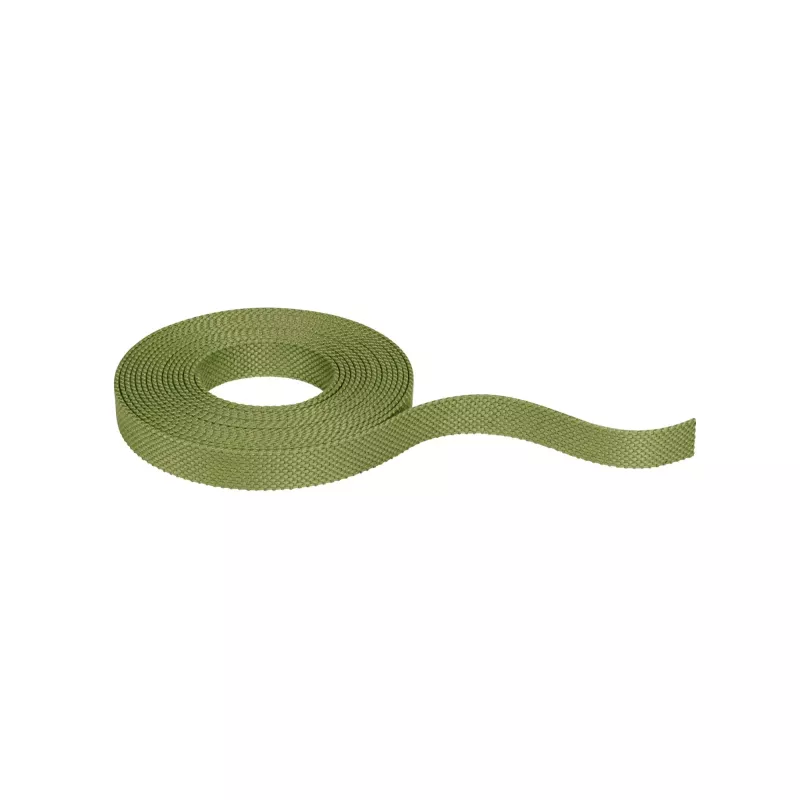 Cinta textil ULine de 5 m, color verde cobre, de dacrón. - système d'accrochage et décoration