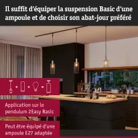 URail Abat-jour 2Easy Biraha 120mm Anthracite - système d'accrochage et décoration - détail 7
