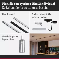 URail Abat-jour 2Easy Biraha 120mm Anthracite - système d'accrochage et décoration - détail 9