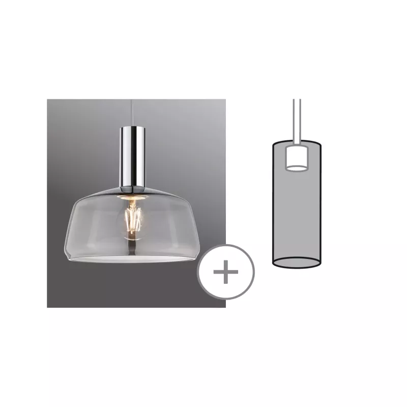 URail Abat-jour 2Easy Neila 230mm Verre fumé