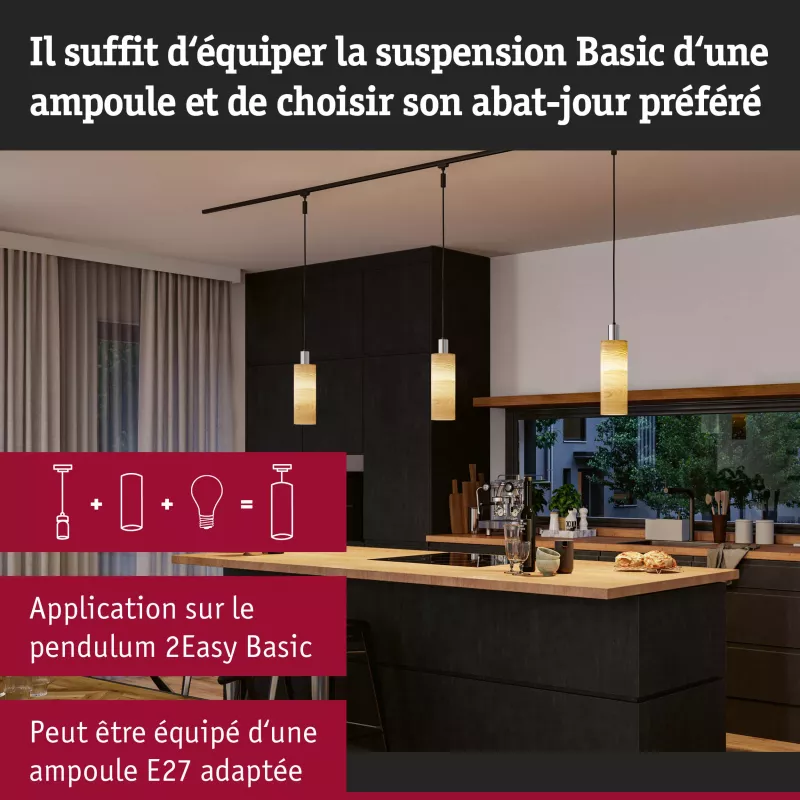 URail Abat-jour 2Easy Vitus 110mm Bois