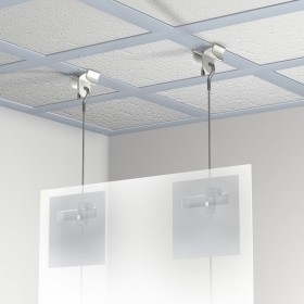 Kit cimaise Pince suspension pour faux plafond (central) Newly 2 - Cimaise Tableau