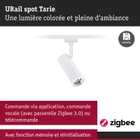 URail Spot Smart Home Zigbee 3.0 Tarie RGBW 230lm 4.5W RGBW+ regulable 230V - système d'accrochage et décoration - détail 19