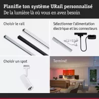 URail Spot Smart Home Zigbee 3.0 Tarie RGBW 230lm 4,5W RGBW+ dimmbar 230V - système d'accrochage et décoration - détail 20