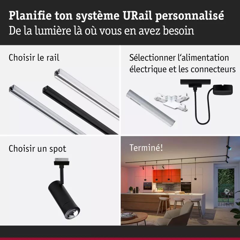 URail Spot Smart Home Zigbee 3.0 Tarie RGBW 230lm 4.5W RGBW+ regulable 230V