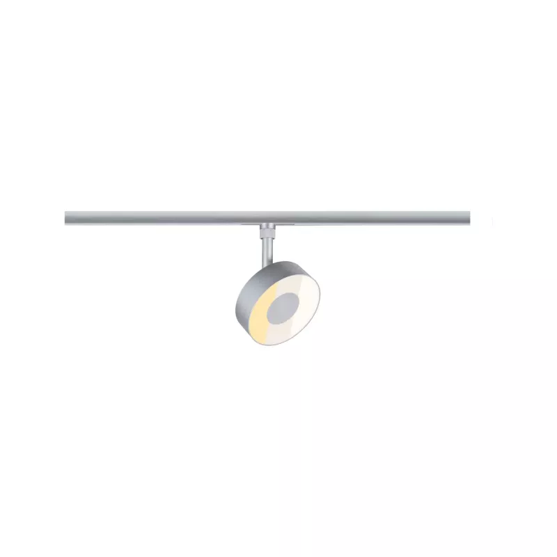URail Spot sur rail 3-Step-Dim Circle 250lm 5W 2700 - 4000K gradable 230V Chrome mat - système d'accrochage et décoration