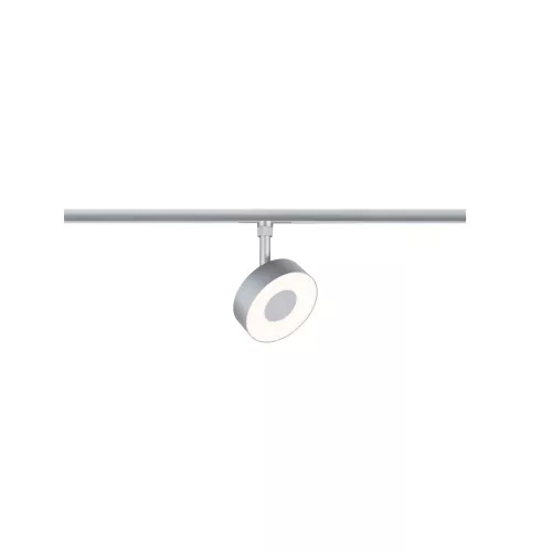 URail Schienenstrahler, 3-stufig dimmbar, rund, 250 lm, 5 W, 2700–4000 K, 230 V, matt verchromt