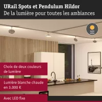 URail Spot sur rail 3-Step-Dim Hildor 850lm 15W 3000K gradable 230V - système d'accrochage et décoration - détail 16