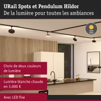 URail Spot sur rail 3-Step-Dim Hildor 850lm 15W 3000K gradable 230V - système d'accrochage et décoration - détail 40