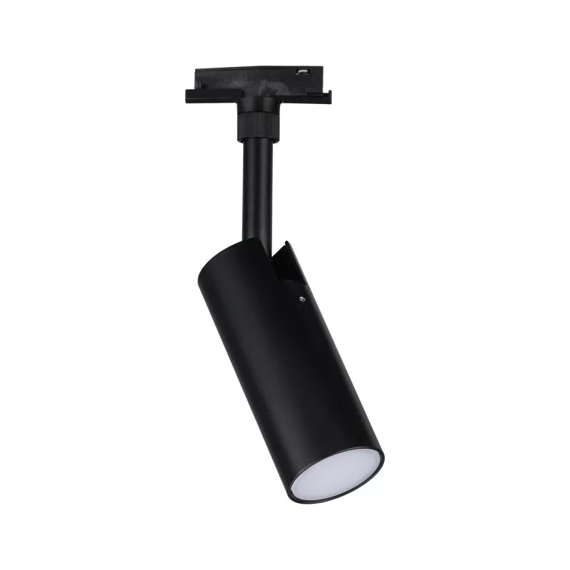 Foco individual Tubo para riel URail, regulable en 3 pasos, 200 lm, 4 W, 2700-4000 K, 230 V, negro mate.