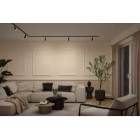 URail Spot sur rail 3-Step-Dim Tubo Spot individuel 200lm 4W 2700 - 4000K gradable 230V Noir mat - système d'accrochage et décoration - détail 11
