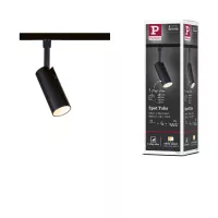URail Schienenstrahler, 3-stufig dimmbar, Tubo Einzelstrahler, 200 lm, 4 W, 2700–4000 K, 230 V, matt schwarz - système d'accrochage et décoration - détail 20
