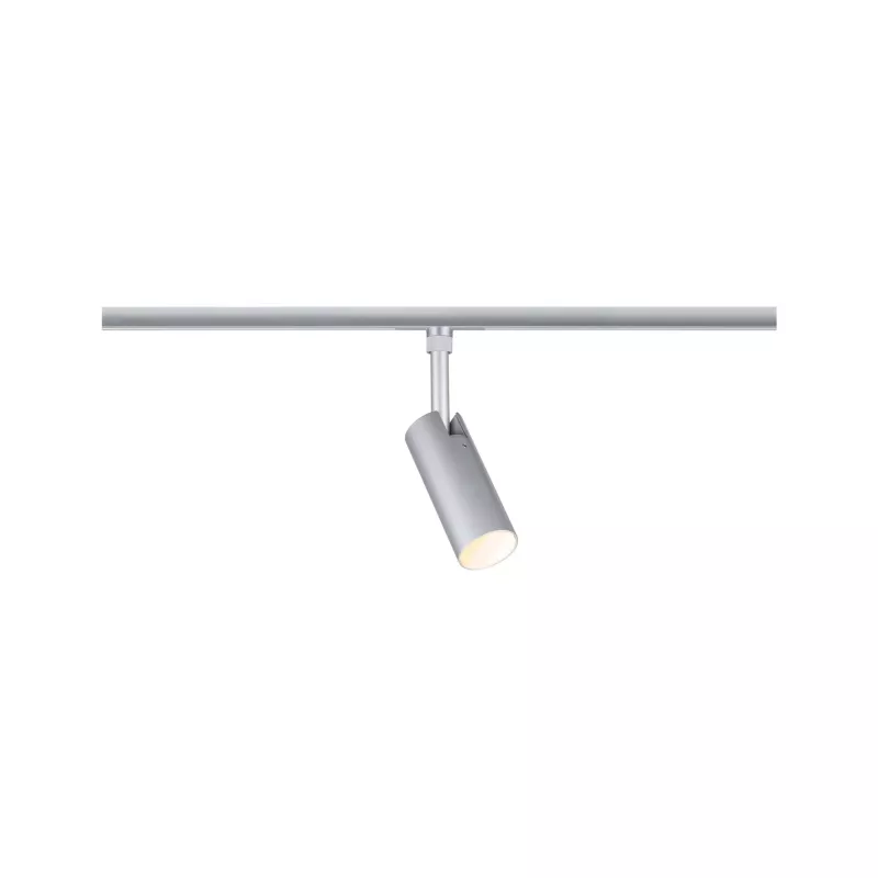 Foco individual Tubo para riel URail, regulable en 3 pasos, 300 lm, 4 W, 2700-4000 K, 230 V, acabado cromado mate. - système d'accrochage et décoration