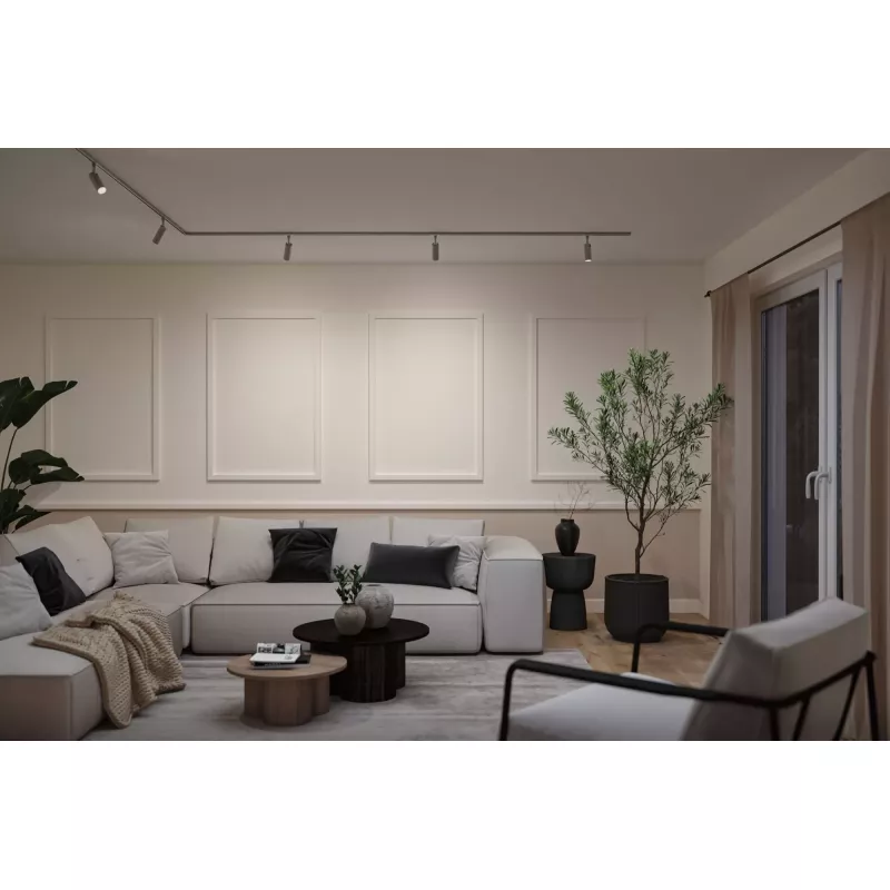 URail Track spotlight 3-Step-Dim Tubo Individual spotlight 300lm 4W 2700 - 4000K dimmable 230V Matt chrome