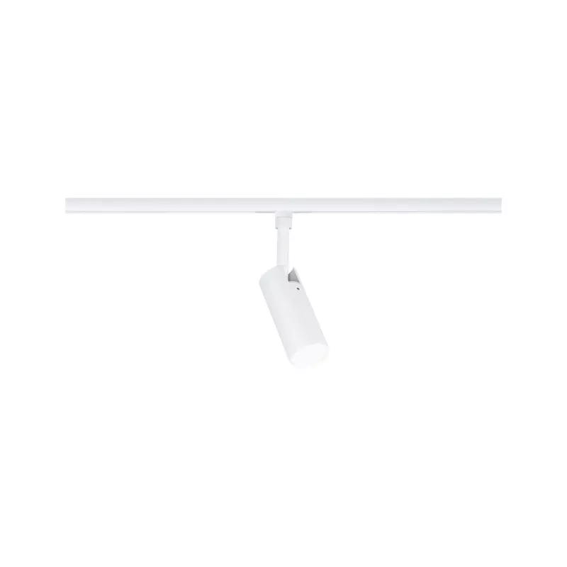 Foco individual Tubo para riel URai con atenuación en 3 pasos, 320 lm, 4 W, 2700-4000 K, regulable, 230 V, luz blanca.