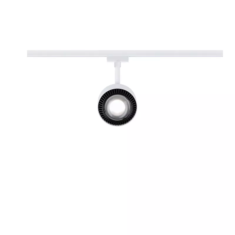 URail Spot sur rail Aldan Spot individuel 470lm 8W 3000K gradable 230V Blanc signal
