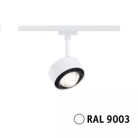 Foco para vía URail Aldan Individual 470lm 8W 3000K regulable 230V Blanco señal - système d'accrochage et décoration - détail 6