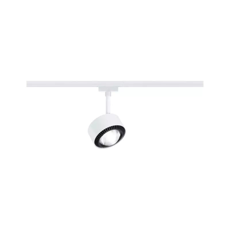 Foco para vía URail Aldan Individual 470lm 8W 4000K regulable 230V Blanco señal - système d'accrochage et décoration