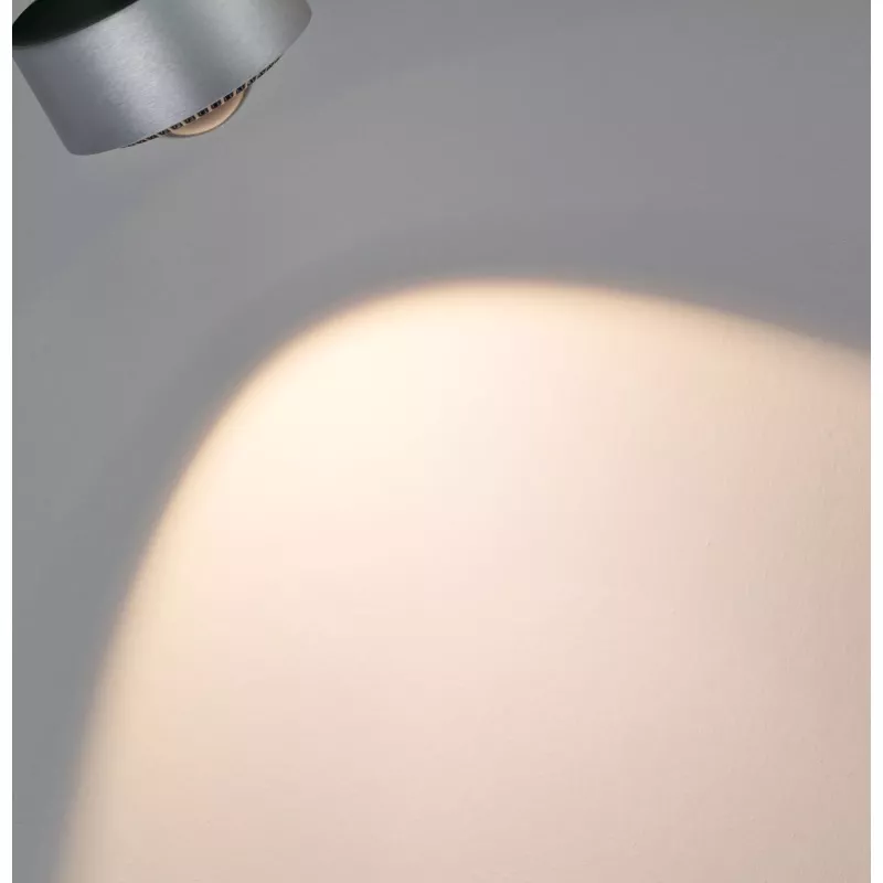 Foco para riel URail Foco individual Aldan 500lm 8W Blanco Interruptor 230V