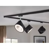 URail Arena Track Spot, Einzelstrahler, 800 lm, 14 W, 2700 K, dimmbar, 230 V, Mattschwarz, Chrom - système d'accrochage et décoration - détail 7