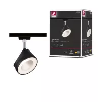 URail Arena Track Spot, Einzelstrahler, 800 lm, 14 W, 2700 K, dimmbar, 230 V, Mattschwarz, Chrom - système d'accrochage et décoration - détail 8